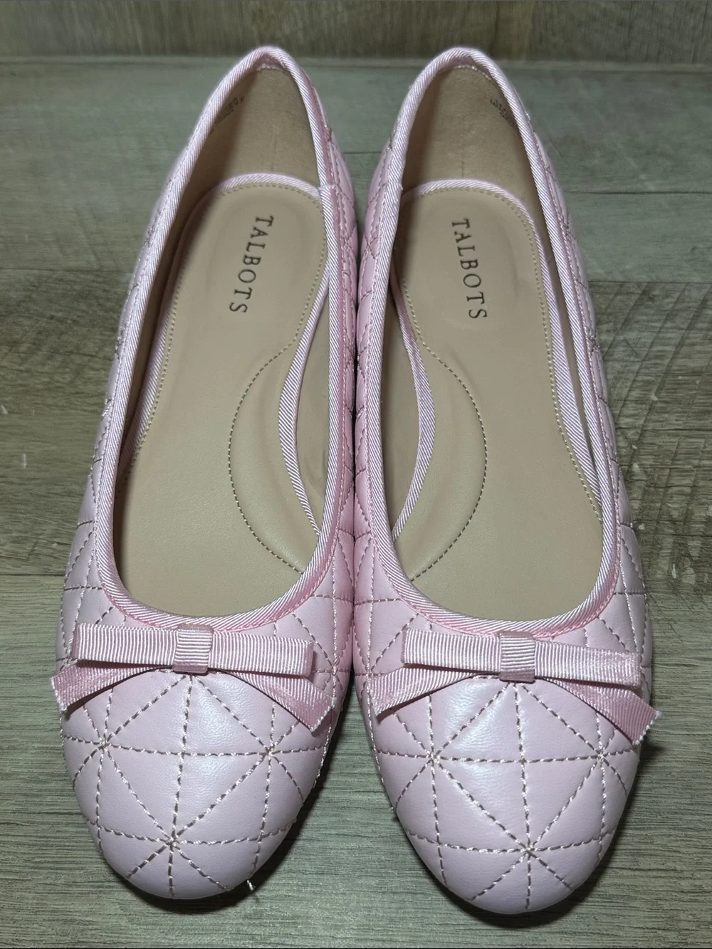 Talbots Quilted Ballet Flats Madison Nappa